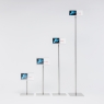 Absolute Museum & Gallery Products Pinnacle Label Holder Freestanding